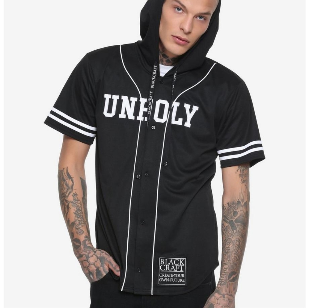 Blackcraft Unholy Hooded Baseball Tee